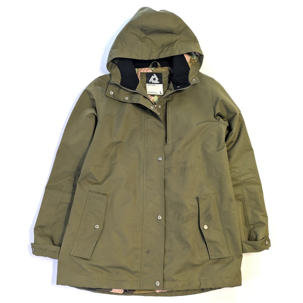 Aperture Technical Outerwear Snowboard Jacket Olive Green Waterproof Large